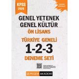 2026 Kpss Genel Yetenek Genel Kültür Lise Ön Lisans Türkiye Geneli 1-2-3 Deneme Seti Pegem Yayınları