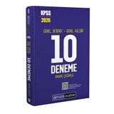 2026 KPSS Genel Yetenek Genel Kültür Tamamı Çözümlü 10 Deneme 9786256829725 Pegem Akademi Yayıncılık