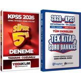 2026 Kpss Genel Yetenek Genel Kültür Tamamı Çözümlü Süper 5 Li Deneme + Ortaöğretim Ön Lisans Tek Kitap Soru