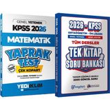 2026 Kpss Genel Yetenek Matematik Çek Kopart Yaprak Test + Ortaöğretim Ön Lisans Tek Kitap Soru