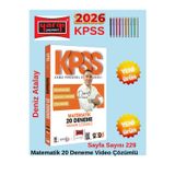 2026 Kpss Genel Yetenek Matematik Tamamı Çözümlü 20 Deneme(Deniz Atalay)+Android Kalem