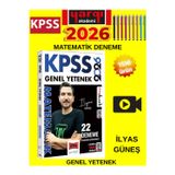 2026 Kpss Genel Yetenek Tamamı Çözümlü Matematik 22 Deneme (İlyas Güneş)+Tablet Kalem