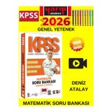 2026 Kpss Genel Yetenek Tamamı Çözümlü Matematik Soru Bankası (Deniz Atalay)+Tablet Kalem