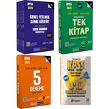 2026 KPSS GYGK Konu Anlatımlı Tek Kitap-Tamamı Çözümlü Soru Bankası 5 Kitap-5 Deneme-3 Deneme Hediye - 9545782427385