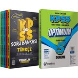 2026 Kpss Hem Yazılı Hem Video Çözümlü Modüler Set Soru Bankası (5 Kitap) + Lisans Optimum 5 Deneme