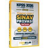 2026 KPSS Lisans GY GK Türkiye Geneli Sınav Provası Tıpkı Basım 11-12-13 Deneme Yediiklim