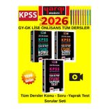 2026 Kpss Lise Ön Lisans Gk-Gy Tüm Dersler Konu - Soru - Yaprak Test Seti+Tablet Kalem