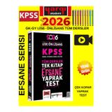 2026 Kpss Lise Ön Lisans Gk-Gy Tüm Dersler Tek Kitap Efsane Çek Kopart Yaprak Test+Tablet Kalem
