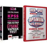 2026 Kpss Lise Ön Lisans Tek Kitap Efsane Çek Kopart Yaprak Test + Optimum 5 Deneme