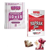 2026 KPSS Lise Ortaöğretim Ön Lisans Vatandaşlık Yaprak Test ve Deneme Seti Yediiklim ve Bigelio Yay