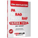 2026 Kpss Meb-Ags Ales Dgs Yks Paragraf Yaprak Test