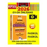 2026 Kpss Ön Lisans Gk-Gy Fasikül Fasikül Tamamı Çözümlü Çıkmış Son 10 Sınav+Tablet Kalem
