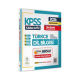 2026 KPSS Önlisans/Ortaöğretim Türkçe Kara Kutu DİL BİLGİSİ ÖSYM Çıkmış Çözümlü Soru Bankası Özetli