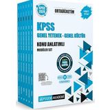 2026 KPSS Ortaöğretim Konu Anlatımlı Modüler Set Genel Yetenek Genel Kültür Seti - 6 Kitap Takım