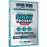 2026 KPSS Ortaöğretim Ön Lisans GY GK Türkiye Geneli Sınav Provası Tıpkı Basım 11-12-13 Deneme Yediiklim