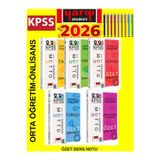 2026 Kpss Ortaöğretim Ön Lisans Motto Serisi Gk-Gy Tüm Dersler Özet Ders Notu Seti