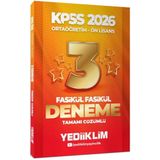 2026 KPSS Ortaöğretim Önlisans Genel Yetenek Genel Kültür Tamamı Çözümlü 3 Yıldız Fasikül Deneme Yediiklim