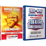 2026 Kpss Ortaöğretim-Önlisans Tamamı Çözümlü Süper 5 Deneme + Ortaöğretim Ön Lisans Tek Kitap Soru