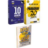 2026 Kpss Tamamı Çözümlü 10 Deneme - Ags Kpss Ales Dgs Ezberbozan Paragraf 20 Deneme + 3 Deneme Hediye