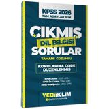 2026 KPSS Tüm Adaylar İçin Dil Bilgisi Tamamı Çözümlü Çıkmış Sorular Konularına Göre Düzenlenmiş TX275F88BA163864 Yediiklim Yayınları
