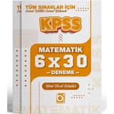 2026 Kpss Tüm Sınavlar İçin Matematik 6 X 30 Deneme Sınavı Bigelio Yayıncılık