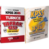 2026 Kpss Türkçe Çek Kopart Yaprak Test - 3 Deneme