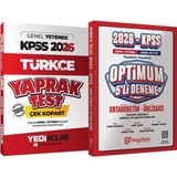 2026 Kpss Türkçe Çek Kopart Yaprak Test - Optimum 5 Deneme