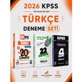 2026 KPSS Türkçe Deneme Seti Yediiklim + İndeks Akademi + EVP Akademi Seti