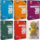 2026 Kpss Türkçe-Matematik-Tarih-Coğrafya-Vatandaşlık 30 Deneme Tüm Adaylar Için Tamamı Çözümlü - 9545782426251