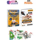 2026 KPSS/AGS Mehmet Eğit Amiral Coğrafya Soru Bankası - Atak Coğrafya Soru Bankası Seti EGIT010 Eğit Akademi