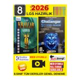 2026 Lgs 8.Sınıf 9'Lu Deneme & Kafadengi Challenger 5 Zor Deneme Seti - Tablet Kalem