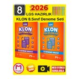 2026 Lgs 8.Sınıf Klon Deneme Seti (520 Soru) Matematik 13 Fen 13 Deneme + Tablet Kalemi