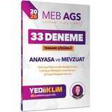 2026 MEB AGS ANAYASA VE MEVZUAT 33 ÇÖZÜMLÜ DENEME YEDİİKLİM