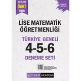 2026 MEB AGS ÖABT Lise Matematik Öğretmenliği Tamamı Çözümlü Türkiye Geneli 4-5-6 (3'lü Deneme Seti)