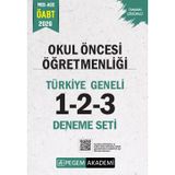 2026 MEB AGS ÖABT Okul Öncesi Öğretmenliği Tamamı Çözümlü Türkiye Geneli 1-2-3 (3'lü Deneme Seti)