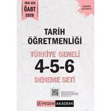 2026 Meb Ags Öabt Tarih Öğretmenliği Türkiye Geneli 4-5-6 Deneme Seti Pegem