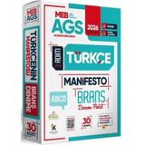2026 MEB-AGS Türkçe 3 Adım Manifesto Branş Deneme Paketi 30lu Dijital Çözümlü (Sözel Mantık Dahil)