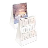 2026 Mevsimler Piramit Masa Takvimi Dikey Masaüstü Takvim 12x19,5 cm