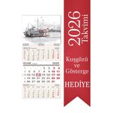 2026 Minik Boy Gemici Takvimi Denizci Duvar Takvimi 24X52 cm - --