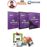 2026 Model Oksijen Yayınlar Dr Biyoloji Ayt Video Ders Kitabı + Soru Bankası + 25 Deneme 3lü Ayt Set