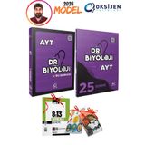 2026 Model Oksijen Yayınları Dr Biyoloji AYT Soru Bankası ve AYT 25 Deneme 2li AYT Seti 3 Hediyeli DR02013 Oksijen Yayınları