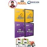 2026 Model Oksijen Yayınları Dr Biyoloji TYT - AYT 4lü Video Ders Kitabı (Konu) ve Soru Bankası Seti DR02020 Oksijen Yayınları