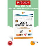2026 Msü Çıkmış Sorular-Tıpkı Basım-Bire Bir Ösym-1 Mart 2026 Tarihli Sınav