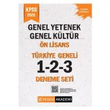 2026 Pegem Yayınları KPSS Genel Yetenek Genel Kültür Ön Lisans Tamamı Çözümlü Türkiye Geneli 1-2-3 (3'lü Deneme Seti)
