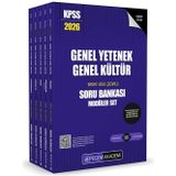 2026 Pegem Yayınları KPSS Genel Yetenek Genel Kültür Tamamı Çözümlü Modüler Soru Bankası Seti - (5 Kitap)