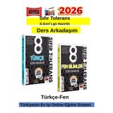2026 Sıfır Tölerans 8.Sınıf Lgs Hazırlık Türkçe-Fen Video Çözümlü Soru Bankası Seti+Kalem
