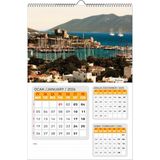 2026 Türkiye Manzaralı Duvar TAKVİMİ-33X48 Cm-Planlama Model Seçeneği Ile - MODEL1