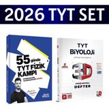 2026 Tyt 55 Günde Fizik Kampı Özcan Aykın+ Tyt Biyoloji Video Ders Defteri 3D Yayınları