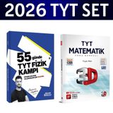 2026 Tyt 55 Günde Fizik Kampı Özcan Aykın+ Tyt Matematik Soru Bankası 3D Yayınları