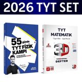 2026 TYT 55 Günde Fizik Kampı Özcan Aykın+ TYT Matematik Video Destek Defteri 3D Yayınları